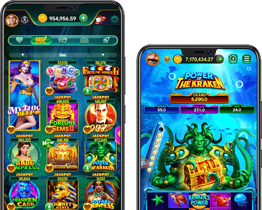 Hình ảnh máy đánh bạc (slot game) với các biểu tượng quay số và jackpot.